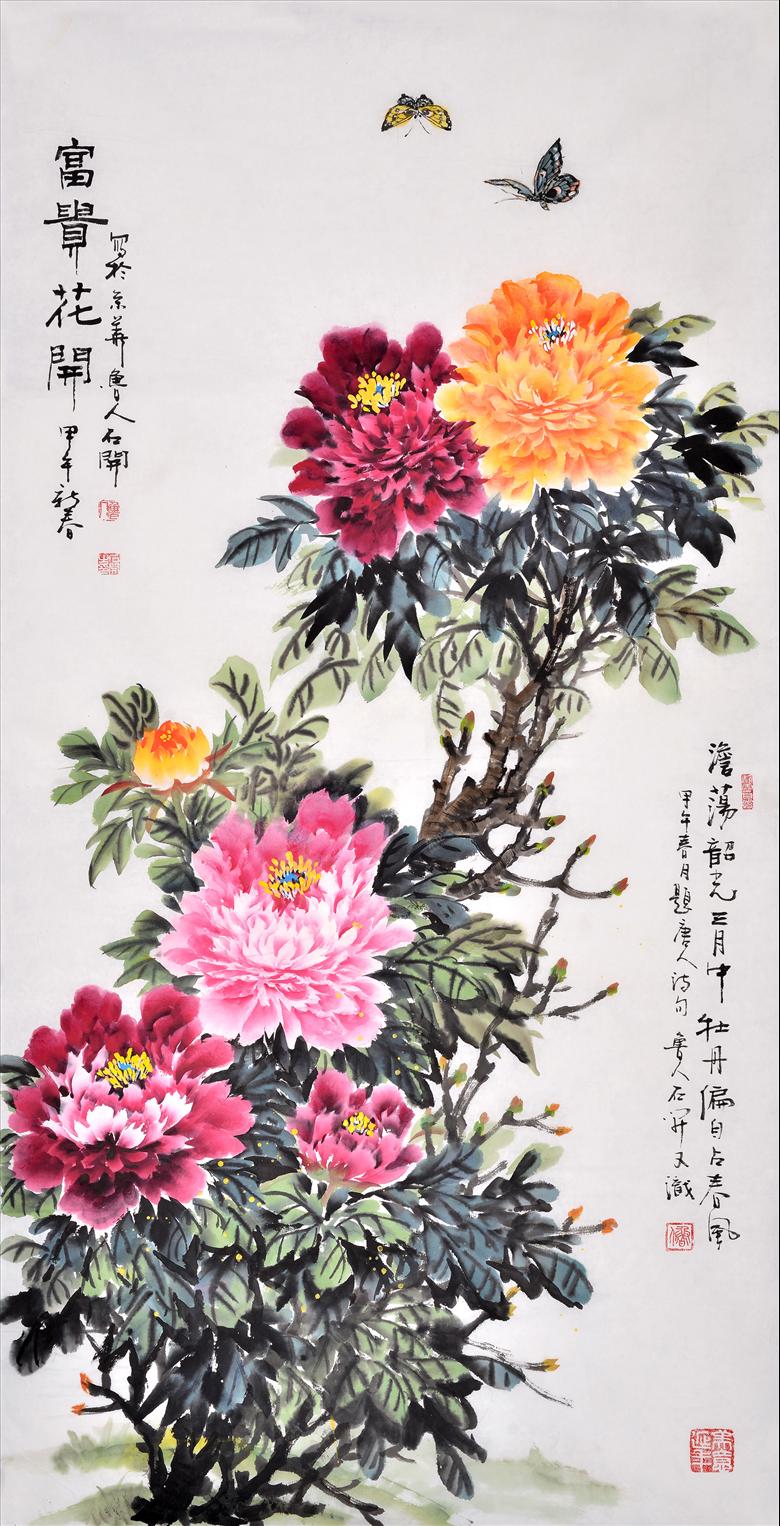 挂公司的画 国画花鸟画占主流