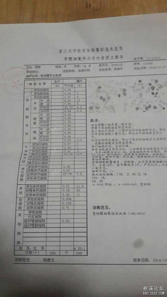 周巷一位命运坎坷的女孩刚被确诊为急性白血病