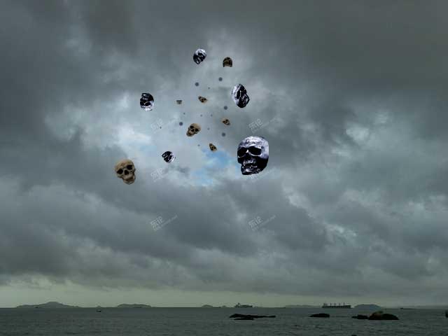 梅超风来了,天上惊现骷髅头 [复制]