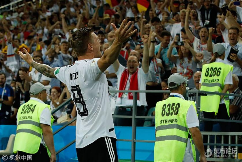 刺激!克罗斯读秒绝杀 德国2-1瑞典