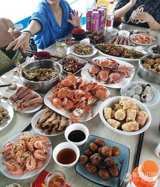 翡翠湾出海吃海鲜大餐上海岛我家海鲜狠多又便宜