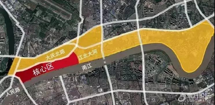 宁波文创港位于江北区孔浦街道, 总规划面积约8平方公里,岸线长10公里