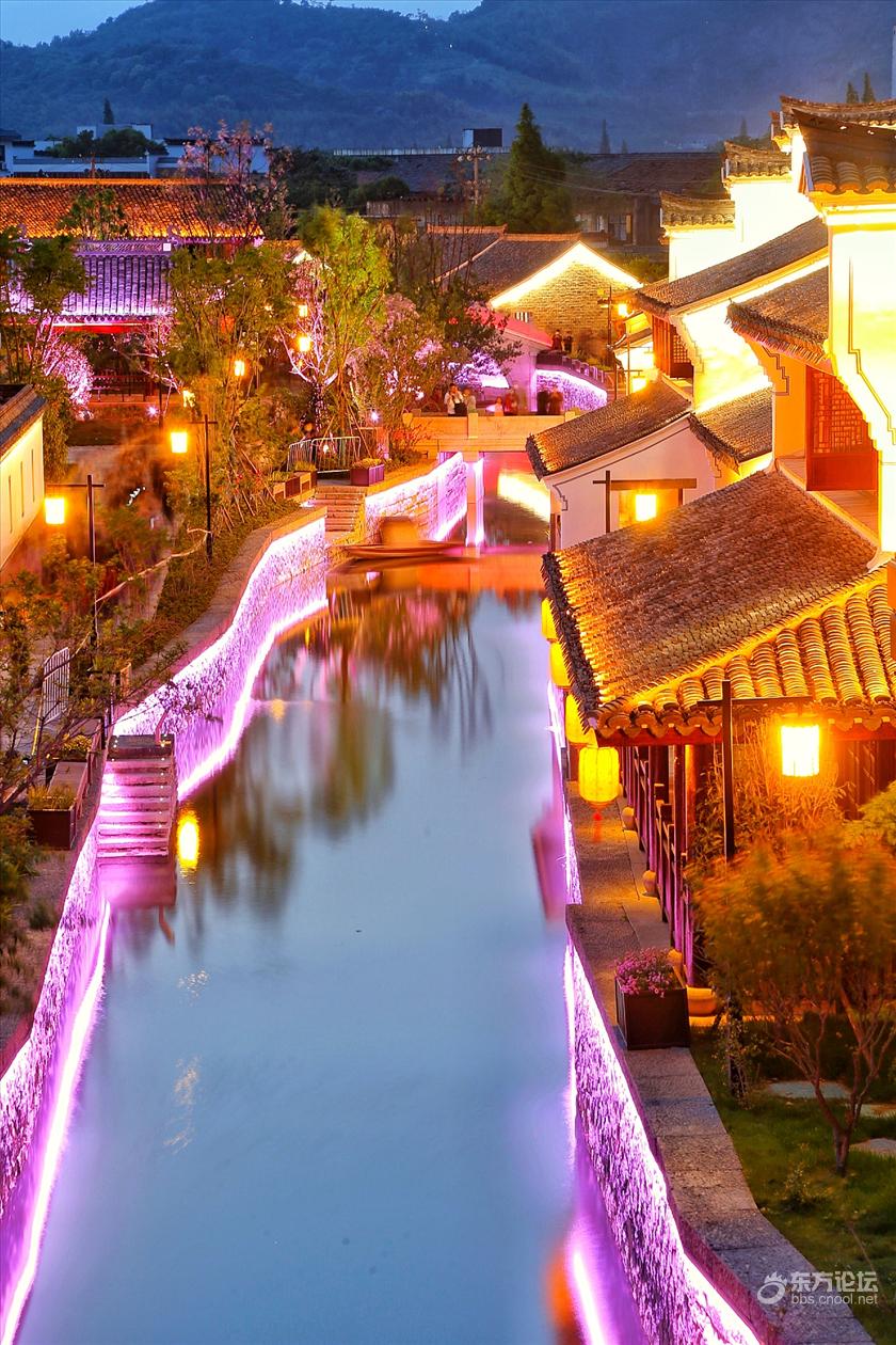 夜色下的慈城骢马河复制