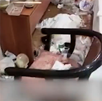 男子住酒店一个月留下满屋垃圾